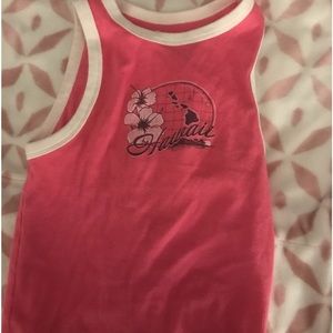 hollister pink croptop